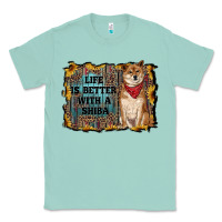 Seafoam life is better with a shiba Classic Tee - RanaPortraitStore