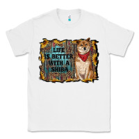 White life is better with a shiba Classic Tee - RanaPortraitStore