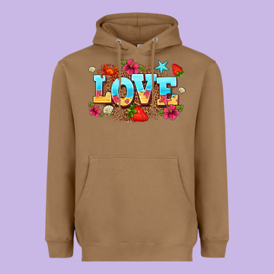 Love Summer Heavyweight Hoodie Designed By Adodesignshop