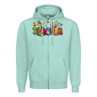 Seafoam autism teacher Zipper Hoodie - Zillion Design Studio