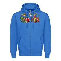 True Royal autism teacher Zipper Hoodie - Zillion Design Studio