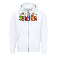White autism teacher Zipper Hoodie - Zillion Design Studio
