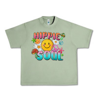 Oil Green hippie soul Urban Heavy Tee - MaliasSmallBusiness
