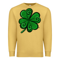 Antique Gold St. Patrick's Day Shamrock Premium Sweatshirt - Jasminsmagicworld