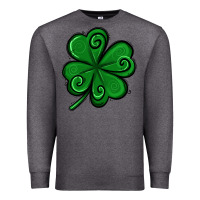 Charcoal Heather St. Patrick's Day Shamrock Premium Sweatshirt - Jasminsmagicworld