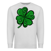 Dove Grey St. Patrick's Day Shamrock Premium Sweatshirt - Jasminsmagicworld