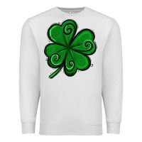 Oatmeal Heather St. Patrick's Day Shamrock Premium Sweatshirt - Jasminsmagicworld