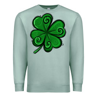 Seafoam St. Patrick's Day Shamrock Premium Sweatshirt - Jasminsmagicworld