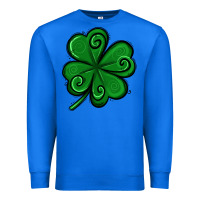 True Royal St. Patrick's Day Shamrock Premium Sweatshirt - Jasminsmagicworld