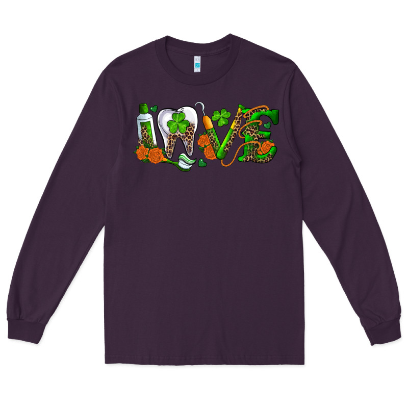 Dental Love St Patricks Day Long Sleeve Tee by RanaPortraitStore | Teevron