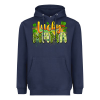 Navy lucky mama Heavyweight Hoodie - Artiststas