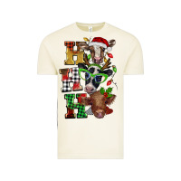 Vintage Arctic Christmas ho ho ho cow Vintage Tee - BarkalooDesign