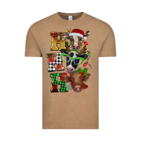Vintage Coffee Christmas ho ho ho cow Vintage Tee - BarkalooDesign