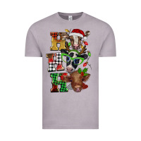 Vintage Zinc Christmas ho ho ho cow Vintage Tee - BarkalooDesign