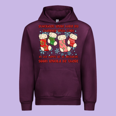 Stockings Were Hung By Chimney Urban Hoodie Designed By Maliassmallbusiness
