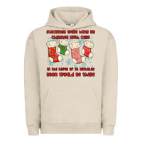 Pigment French Oak stockings were hung by chimney Urban Hoodie - MaliasSmallBusiness