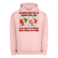 Pigment Salmon stockings were hung by chimney Urban Hoodie - MaliasSmallBusiness