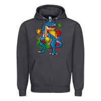 Smoke autism trex Zipper Hoodie - Zillion Design Studio