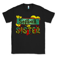 Black softball sister with leopard Classic Tee - Zillion Design Studio