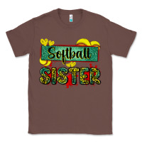 Chestnut softball sister with leopard Classic Tee - Zillion Design Studio
