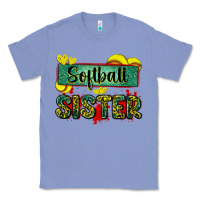 Colony Blue softball sister with leopard Classic Tee - Zillion Design Studio