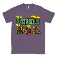 Lavender softball sister with leopard Classic Tee - Zillion Design Studio