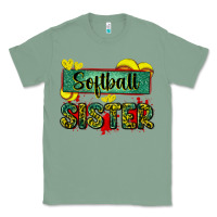 Sage softball sister with leopard Classic Tee - Zillion Design Studio