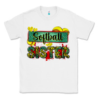White softball sister with leopard Classic Tee - Zillion Design Studio