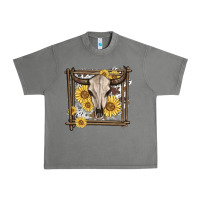 Tornado western bull skull Urban Heavy Tee - MaliasSmallBusiness