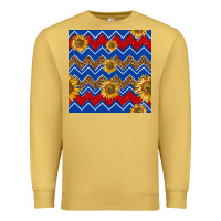 Antique Gold 4th of july sunflower seamless  pattern Premium Sweatshirt - BundleAndBundleShop