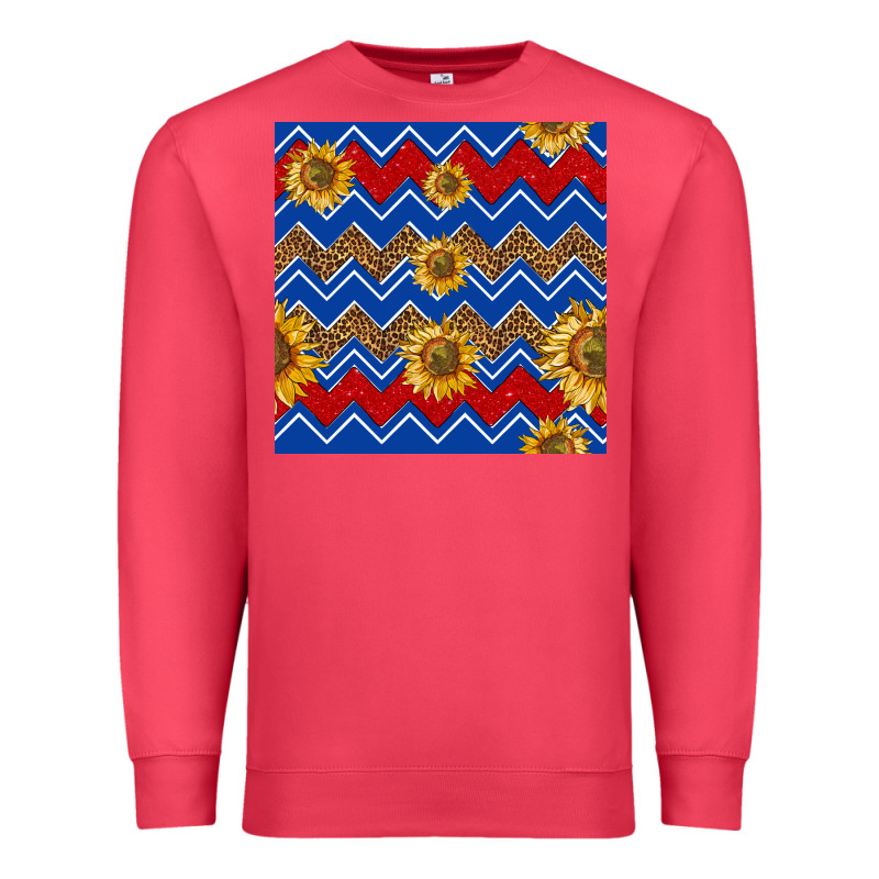 4th Of July Sunflower Seamless  Pattern Premium Sweatshirt by BundleAndBundleShop | Teevron