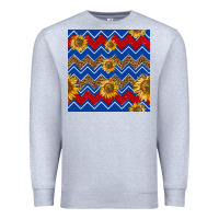 Heather Grey 4th of july sunflower seamless  pattern Premium Sweatshirt - BundleAndBundleShop