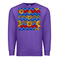 Purple 4th of july sunflower seamless  pattern Premium Sweatshirt - BundleAndBundleShop