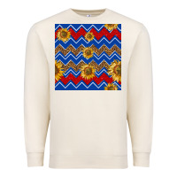 Sandshell 4th of july sunflower seamless  pattern Premium Sweatshirt - BundleAndBundleShop