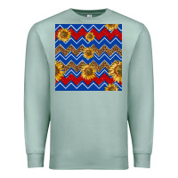 Seafoam 4th of july sunflower seamless  pattern Premium Sweatshirt - BundleAndBundleShop