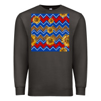 Smoke 4th of july sunflower seamless  pattern Premium Sweatshirt - BundleAndBundleShop