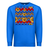 True Royal 4th of july sunflower seamless  pattern Premium Sweatshirt - BundleAndBundleShop