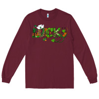 Burgundy st patricks day lucky nurse Long Sleeve Tee - RanaPortraitStore