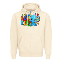 Sandshell be kind autism elephant Zipper Hoodie - Zillion Design Studio