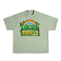 Oil Green lucky charm Urban Heavy Tee - MaliasSmallBusiness