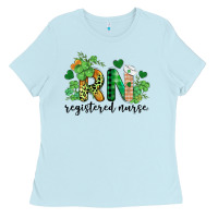 St. Patricks Day Registered Nurse Rn Ladies Tee | Teevron