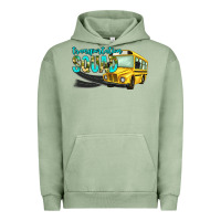 Pigment Oil Green transportation squad Urban Hoodie - NancyCooperArtShop