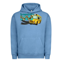 Pigment Pebble Blue transportation squad Urban Hoodie - NancyCooperArtShop