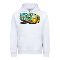 White transportation squad Urban Hoodie - NancyCooperArtShop