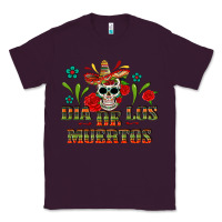 Plum dia de los muertos Classic Tee - texasbilliewilder