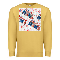 Antique Gold american mama seamless pattern Premium Sweatshirt - BundleAndBundleShop