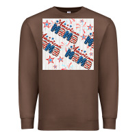Chestnut american mama seamless pattern Premium Sweatshirt - BundleAndBundleShop