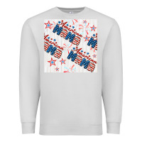 Dove Grey american mama seamless pattern Premium Sweatshirt - BundleAndBundleShop