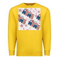 Lemon american mama seamless pattern Premium Sweatshirt - BundleAndBundleShop