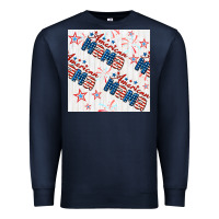 Navy american mama seamless pattern Premium Sweatshirt - BundleAndBundleShop